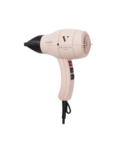 Velecta Paris Sèche-cheveux professionnel ICONIC TGR 1.7 Rose poudré
