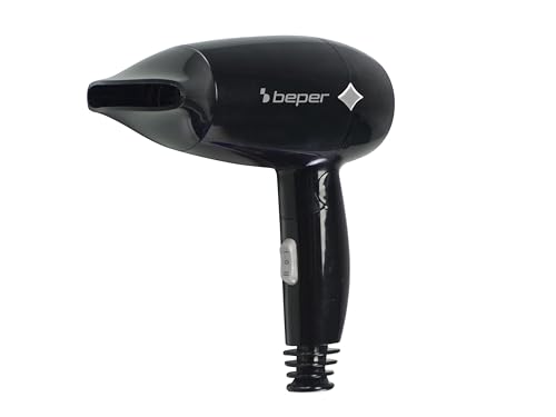 BEPER P301ASC100 Sèche-cheveux voyage 1200W léger pliable noir