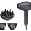 BEPER Seche Cheveux Professionnel Noir Doré 2400W Mode Air Chaud Froid