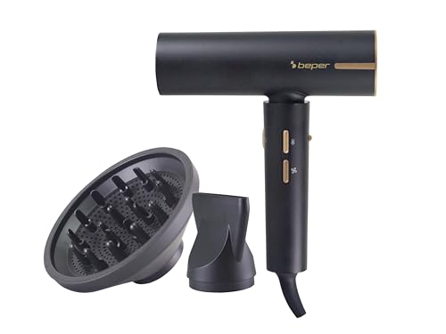 BEPER Sèche-cheveux sans balais 1800W 3 Vitesses 3 Températures LED Noir BEPER Sèche-cheveux sans balais 1800W 3 Vitesses 3 Températures LED Noir