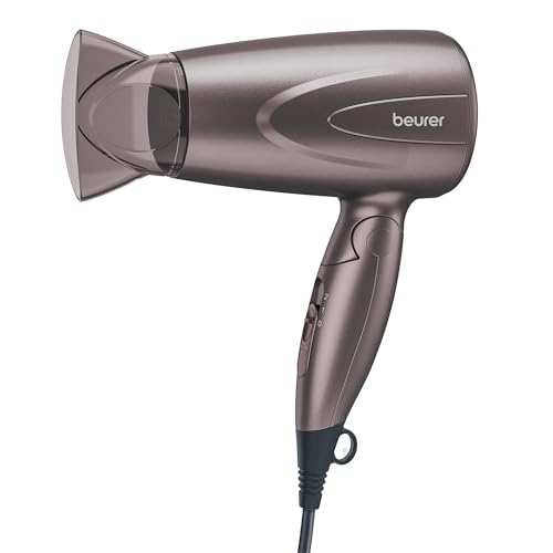 Beurer HC 17 Sèche-cheveux compact pliable 1300W Satin gris Beurer HC 17 Sèche-cheveux compact pliable 1300W Satin gris