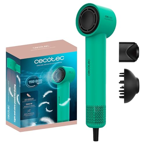Cecotec Sèche-cheveux IoniCare RockStar Style Green 1500W Cecotec Sèche-cheveux IoniCare RockStar Style Green 1500W