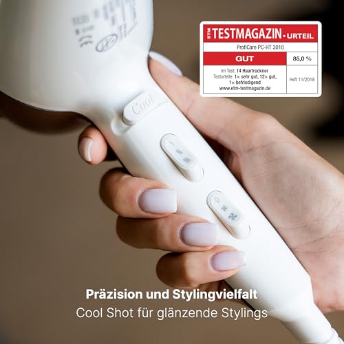 Sèche Cheveux Professionnel Compact Proficare PC-HT 3010 Blanc