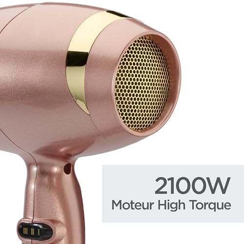 BaByliss Sèche-cheveux Rose Gold 2100W ionique céramique rapide