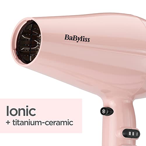 BaByliss Rose Blush Sèche-cheveux 2200W ionique léger