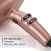 BaByliss Sèche-cheveux Rose Gold 2100W ionique céramique rapide