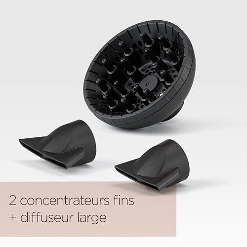 BaByliss Sèche-cheveux Air Pro Diffuseur Moteur AC Noir