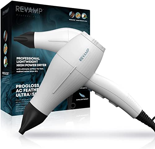 REVAMP Progloss 3850 Featherlite Ultra X Shine Sèche-Cheveux Moteur AC 2300W Flux Puissant Volume Douceur REVAMP Progloss 3850 Featherlite Ultra X Shine Sèche-Cheveux Moteur AC 2300W Flux Puissant Volume Douceur