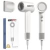 Mini sèche-cheveux professionnel ionique blanc 2200W léger silencieux