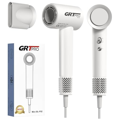 Mini sèche-cheveux professionnel ionique blanc 2200W léger silencieux Mini sèche-cheveux professionnel ionique blanc 2200W léger silencieux