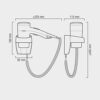 Valera Executive Sèche-cheveux mural blanc 1200W
