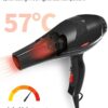 Sèche Cheveux Professionnel 3500W Ionique Céramique Diffuseur Noir