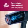 Philips Series 5000 sèche-cheveux ThermoShield ionique bleu métallique
