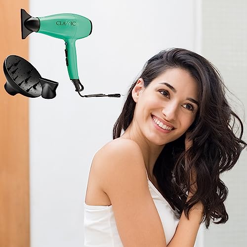Sèche cheveux Gama Professionnel 2200w AC Vert