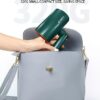 Sèche Cheveux Voyage Pliable Ionique 2200W Brillance Cheveux Lisses Vert