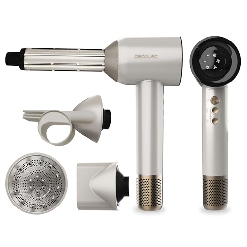 Cecotec Sèche-cheveux 1600W Plasma DryGlam Waves Champagne