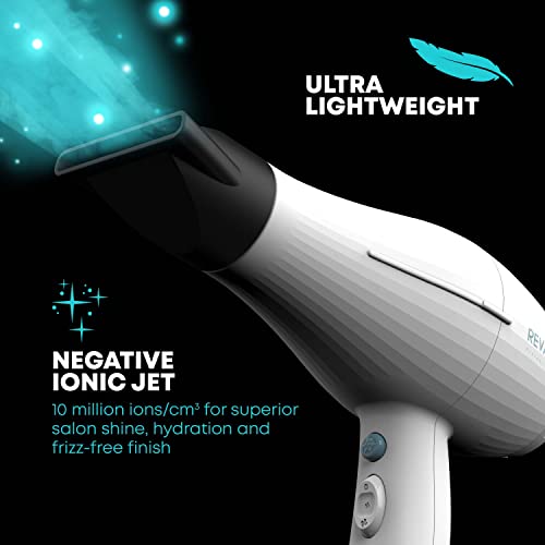 REVAMP Progloss 3850 Featherlite Ultra X Shine Sèche-Cheveux Moteur AC 2300W Flux Puissant Volume Douceur