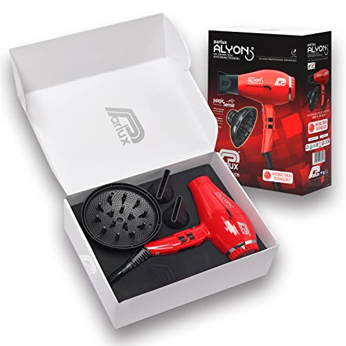 Parlux Pack Alyon Diffuseur MagicSense Sèche-Cheveux Ions Négatifs Rouge