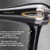 Sèche-cheveux professionnel Beper 2200 W Noir/Or avec 3 températures