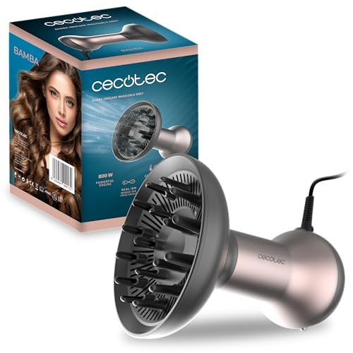 Cecotec Sèche-Cheveux Diffuseur Bamba IoniCare MagiCurls Grey 800W Cecotec Sèche-Cheveux Diffuseur Bamba IoniCare MagiCurls Grey 800W