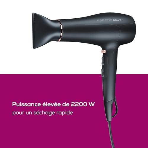 Beurer HC 50 Sèche-Cheveux Ionique 2200W Noir Rose