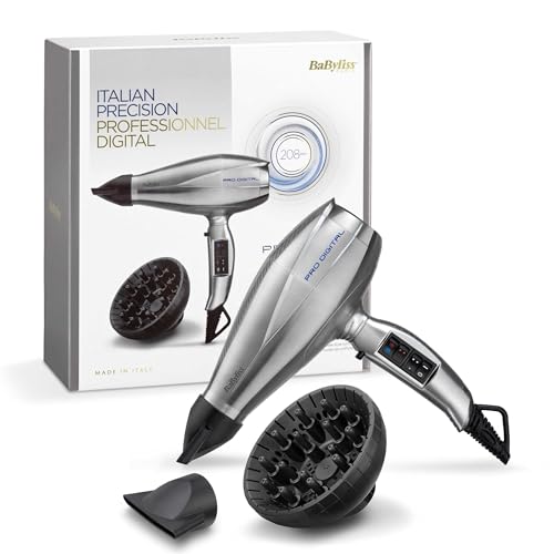 BaByliss sèche-cheveux professionnel Pro Digital 2200W ionique céramique argent