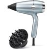 BaByliss Sèche-cheveux Hydro-Fusion Double Système Ionique Bleu-Gris