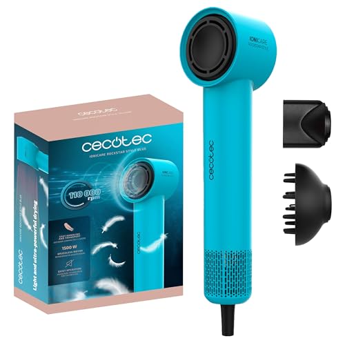 Cecotec Sèche-cheveux Compact Blue IoniCare RockStar