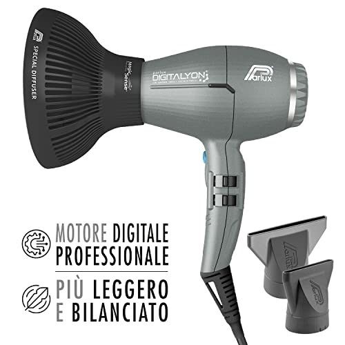 Parlux Pack Digitalyon Gris Pailleté Sèche-cheveux Professionnel