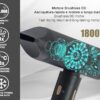 BEPER Sèche-cheveux sans balais 1800W 3 Vitesses 3 Températures LED Noir