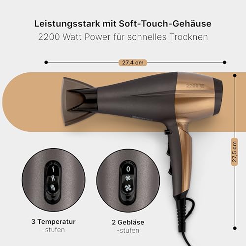 Sèche-cheveux professionnel compact Brown Proficare PC-HT 3010 avec diffuseur – Image 3