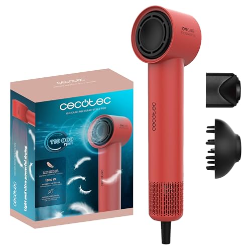 Cecotec Sèche-cheveux IoniCare RockStar Style Red 1500W Cecotec Sèche-cheveux IoniCare RockStar Style Red 1500W