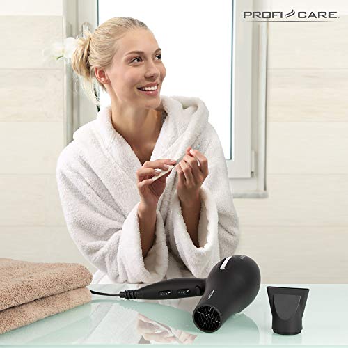 ProfiCare Séche Cheveux 2200W Ionisation Souffle Froid Moteur Ca Noir