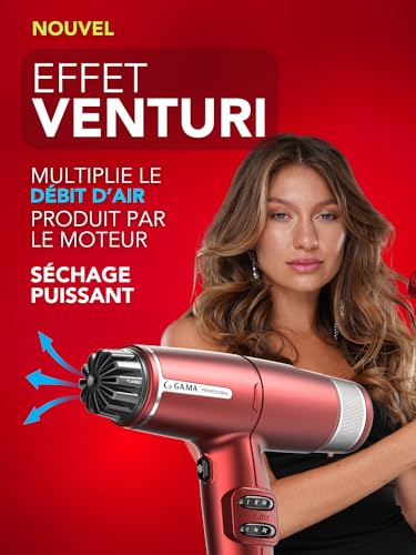 Sèche-cheveux professionnel Gama Iq Lite 1600W – Image 3