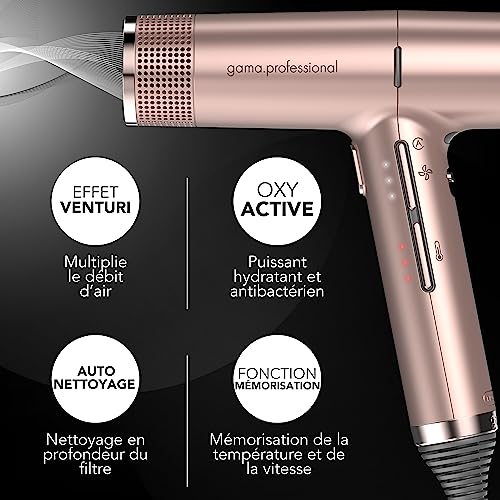 Sèche-cheveux Ultra-léger G.MA iQ Perfect Technology Rose