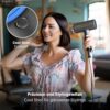 Sèche cheveux professionnel pliable 1600W avec diffuseur et 3 réglages bleu