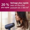 Philips Series 5000 sèche-cheveux ThermoShield ionique bleu métallique